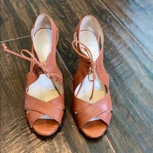 Leather brooks brother heels